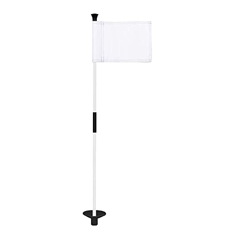KINGTOP Golf Flagstick Mini, Putting Green Flag for Yard, 3 Feet Flagpole 2-Section Design, Golf Pin Flags Set, 1-Pack
