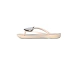 Ipanema Damen 82120 Ana Wave Heart Leicht Weich Langlebig Flexpand Flip Flops, Beige/Schwarz, 40 EU