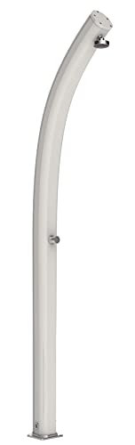 Arkema Design A565 Ducha De Aluminio Con Un Tubo De Conexión Y Temporizador, Blanco