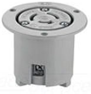 Cooper Wiring Devices 7328N Flanged Outlet 20A 125/250V 3P3W H/L GY