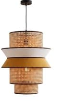 JM0035 LED Ceiling Light 36CM Round Pendant Hanging Lamp for Living Room Bedroom Hall Home Decor, Modern Decorative Ceiling Fixture with Metal Finish, 60CM Height Stylish Lighting for Indoor Use-image-16