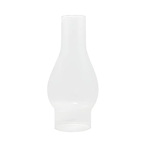 TOLOTK Abat-Jour en Verre Transparent Rechange 5,4 × 16,5 cm pour Lampes à Huile Vintage, Petit Coupe-Vent Cheminée de Lampe à Pétrole Diamètre du Socle 5,4 cm (Color : Chimney - Clear)
