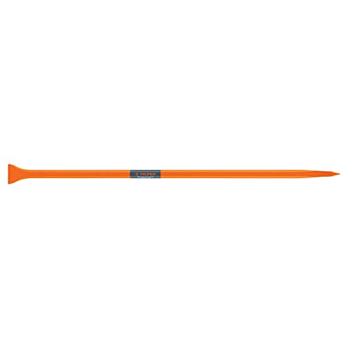 Truper 100 cm Pointed Digging Bar 7/8-Inch Hexagonal Steel Body Forged High-Carbon Steel Heavy-Duty Rock Breaking and Prying Tool (Model 10750 / BAP-100)