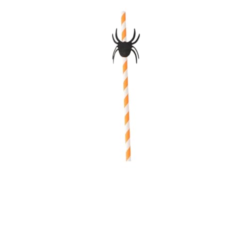 Yardwe 50 unidades pitillos de papel para Halloween miniatura 1