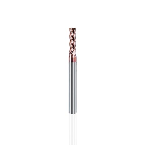 NZ 4 Flute 5/32" Square End Mill TiSiN-Coated Carbide HRC55 for Hardened Stainless Alloy Steel Titanium Cast Iron