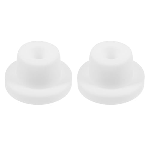 Yardwe 10 Tapones de Silicona Sellado y Diseño Conveniente para Bañera Reutilizables Color Blanco para Baño y Uso Hogar