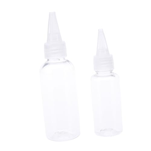 WOONEKY 6pcs Simple Cream Bottle Mini Condiment Squeeze Bottle Squeeze Bottles Kitchen Squeeze Bottle Store Cream Bottle Ketchup Squeeze Bottle Clear Squeeze Bottle re-usable