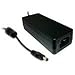 Mean Well GST60A18-P1J Desktop AC Adapter, 60W 18V 3.33A, DC P1J Barrel Plug, 2.1mm I.D. x 5.5mm O.D. x 11mm Center Positive Female, 3 Pole AC Inlet IEC320-C14, Input: 90~264VAC, Level VI