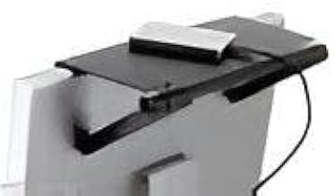 رف علوي للتلفزيون - حامل قابل للتعديل للشاشات والراوتر اللاسلكي وصندوق الكيبلات وأجهزة التحكم عن بعد وحل التخزين لتحسين المساحة في غرف المعيشة والمكاتب (قطعة واحدة من اللون الظاهر)