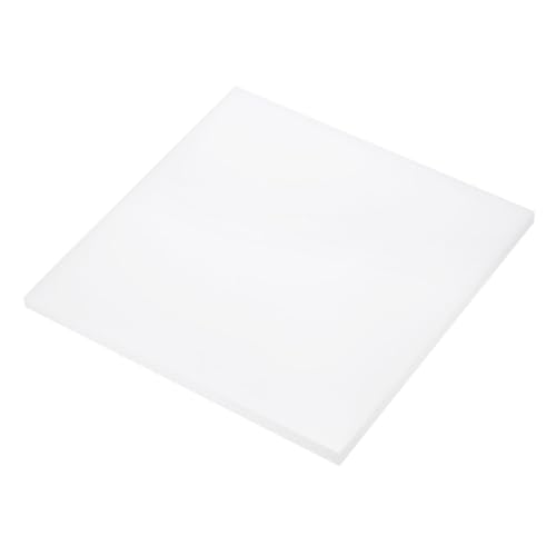 Image of 12 x 12 Inch UHMW Polyethylene Sheets, 3 /8 Inch Thick Ultra High Molecular Weight White Plastic Sheet [for Home, Industrial]