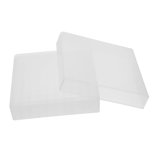 FUNOMOCYA Cryogenic Storage Holder for Tubes 100-grid Design Freezer Storage Box for Microcentrifuge Tubes