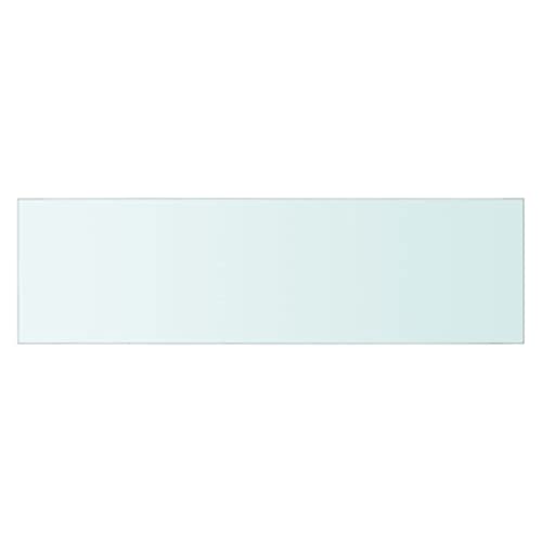 Eleganz Mensola da parete in vetro temperato 70 cm x 20 cm – Mensola trasparente per cucina, bagno e soggiorno – Piano in vetro stabile e durevole