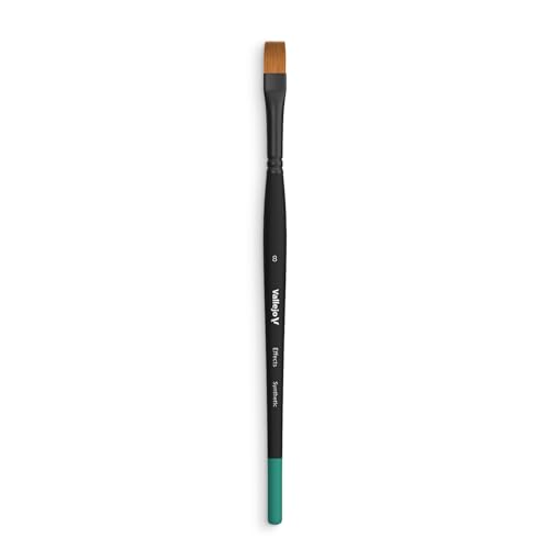 Vallejo Effects B04008 Flat Rectangular Synthetic Brush No. 8