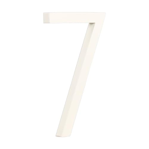 DQZRTUECA Número de dirección flotante blanco de 15 cm, dígitos 0-9(7)