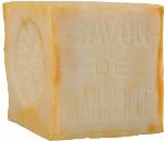 Fresh Authentic Traditional Savon de Marseille Palm Cube Stamped 300g - Handcrafted Pure French soap