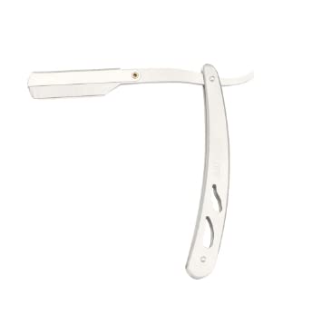 Clouds Store Barber Stainless Steel Straight Edge Barber Razor Folding Shaving Shaver Without Blade for Men Pack Of 1