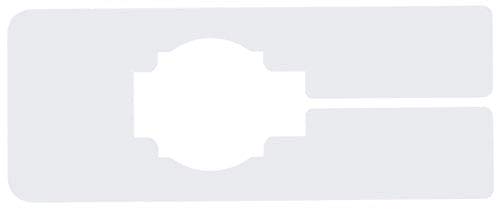 Only Hangers Clothing Rack Blank Rectangular Dividers - 20 Blank Rectangular Size Dividers