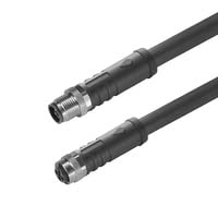Câble d'alimentation M12 longue distance 10 mètres noir
