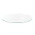 Fab Glass and Mirror 18 inch Round 1/4 inch Thick Flat Polish Tempered