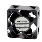CFM-3828BF-1180-556, DC Fan, Sq38x28 mm, 12 Vdc 0.6A, Ball, 18000 RPM, 16.89 CFM, 2wire