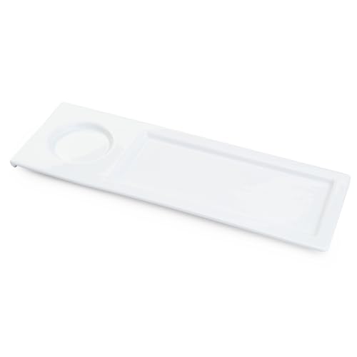 IMPULSE! Mangia Snack Porcelain Plate (Set of 3)- Ideal for Snacks, Fruit,Small Dessert Bowls, Olive Bowl, Nut Bowl, Porcelain- Bowls for Side Dishes