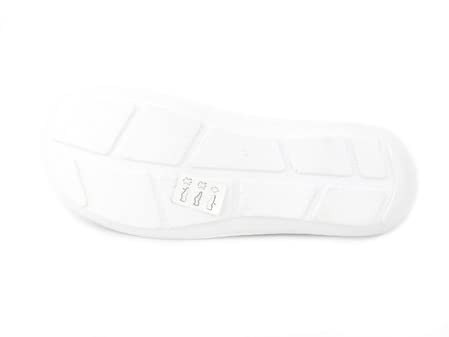 Zapatillas Sanitarias Mujer con Parte Superior Calada Cerrada Tira Ajustable Suela Flexible Ligeras Cómodas Blanco Talla 41
