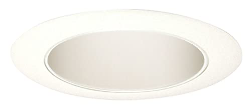 Juno Lighting 17W-WH 4-Inch Recessed Trim, Gloss White with White Trim