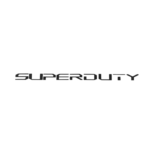 Image of Eurosport Daytona- Compatible with 2023-Current Ford Super Duty Hood Lettering Kit (Matte Black)