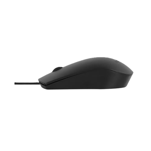 Image of Lenovo USB-C Wired Mouse, Full Size, Ambidextrous Design, Black, Ergonomic Shape, Precision Sensor, Plug-and-Play for Right and Left-Handed Users, Durable Performance Gaming PC
