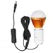 LED Light Bulb, with Dc Cable 12V 5W Bulb E27 Spiral Bulb Lamp Can Be Matched with Solar Controller Small System