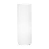 EGLO Tischlampe Geo, 1 flammige Tischleuchte, Nachttischlampe aus Glas, Farbe: Weiß, Glas: Opas-matt, Fassung: E27, inkl. Schalter