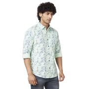 Image of Spykar Men's Regular Fit N /A Full Sleeve Printed Casual Shirts