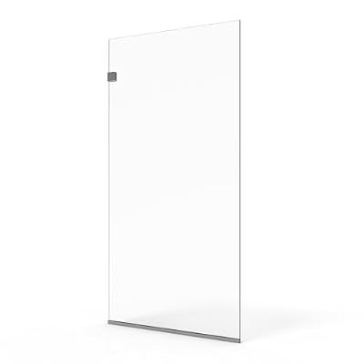 Fixed Shower Panel | Water Repellent | 3/8" Tempered Glass with Chrome Finish 24"x60" by Fab Glass and Mirror