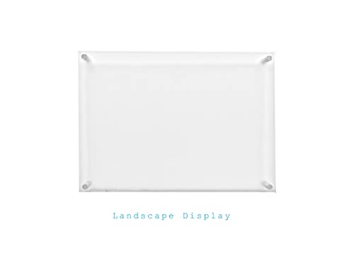 11X17 Floating Acrylic Picture Frame With Chrome Standoff Double Panel Wall Mount Photo Frame For Picture Up To Inches (11X17) #TOP3