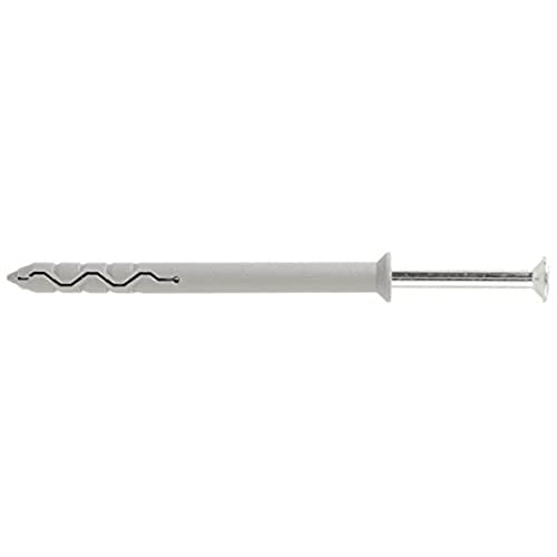 Molly Jet-Nyl Hammer-In Multi Fixing, 6 x 80 mm - Pack of 25, White
