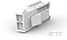 Conn Housing PL 2 POS 4.2mm Crimp ST Panel Mount Natural Bag