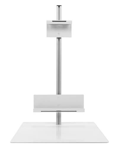 ATTENUTECH Table Top Cassette Holder - for Lateral Imaging - with Adjustable Height, Anti-Slip Clamps, Secure-Slide Base - Fits CR/DR and Grid Cassettes - Heavy Duty - 1 Pack