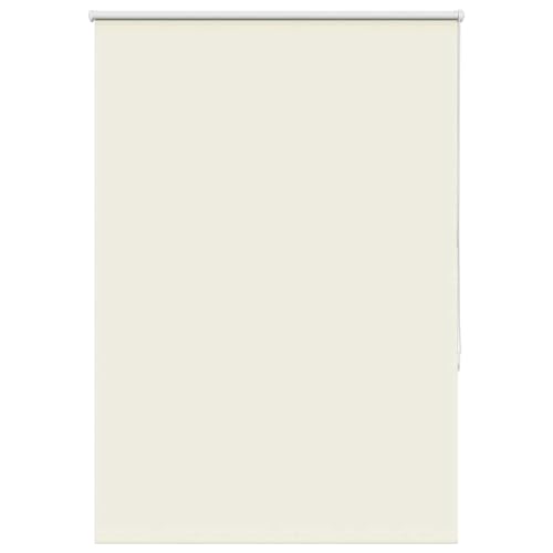 vidaXL Verdunkelungsrollo Cremeweiß 105x150cm Stoffbreite 100,7cm, Rollo, Klemmfix, Thermorollo, Verdunklungsrollo, Klemmrollo, Fensterrollo