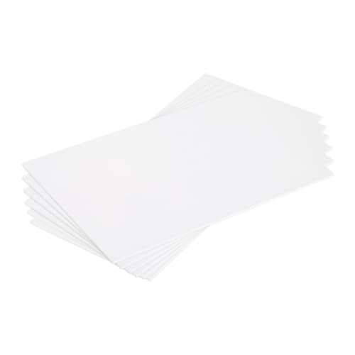 MECCANIXITY ABS Plastic Sheet 7 Inch x 4 Inch x 0.06 Inch ABS Styrene Sheets for Building Model DIY Crafts Panel White 6 Pcs