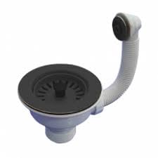 Desagüe Fregadero Cocina Cesta De Desagüe Para Fregadero - Negro Satinado, 90 Mm, Sin Rebosadero, Para Acero Inoxidable, Plástico O Cerámica Cesta Desagüe 90mm