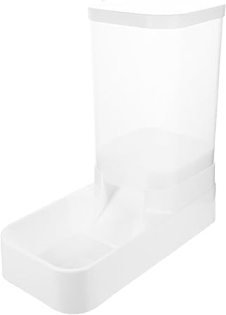 猫 ボウル ペッ 猫用給餌器 大容量ペット給餌ボウル ペット用品用フードコンテナ 自動フレッシュフードディスペンサー ペットショップ用給餌器 フードボウル 猫 猫 食器 猫ごはん器 猫しょっき 食器 猫 餌入れ ホワイト