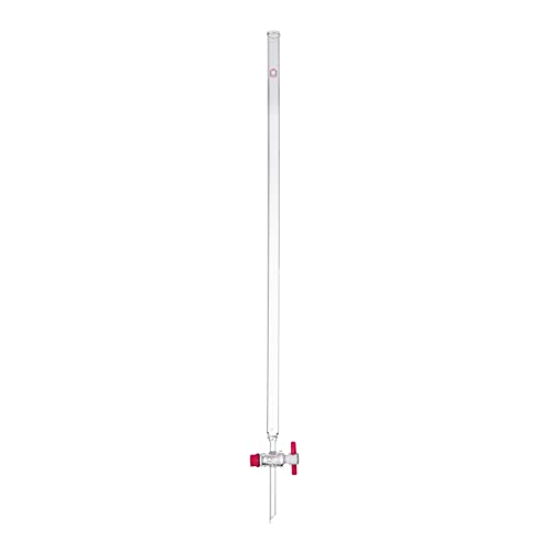 Colonne avec disque fritté Kimble Chase en verre de précision avec robinet PTFE durable