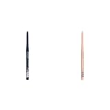 NYX Vivid Rich Mechanical Eye Pencil Bundle with 2 Creamy Retractable Eyeliners - Sapphire Bling Deep Blue and Quartz Queen White