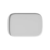 Kassiva Dog Food Mat, Silicone Pet Feeding Mat Non Slip Cat Bowl Mat Waterproof Tray Cushion (Light-Grey, 45x30 cm)