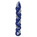 1 X Blue and White Flat Havdalah Candle