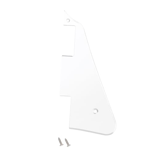 Banworks 1 Ply Les Paul Pickguard LP Pickguard Scratch Plate 2-Hole Electric Guitar Pickguard for Epiphone EPI Les Paul LP JT/HB-06 Chrome Mirror