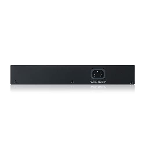 Image of Zyxel 24 Port Ethernet Switch | Smart Managed Gigabit Network Switch | 24x GbE RJ-45 Ports | 48 Gbps Switching Capacity | Hybrid Cloud Mode | Wall or Rack Mount, Kits Included | Fanless | GS1915-24E