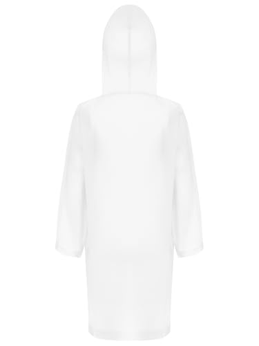 Raincoat for Kids Reusable Rain Ponchos with Hood and Sleeves Waterproof Rain Jacket for Boys Girls2