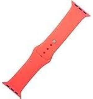 سوار ساعة ابل رياضي من لساعات - 42-44 ملم - لون برتقالي قابل للجنسين ضد الماء و سريع الفك