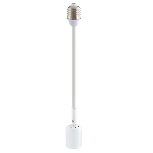 Cenifin E27 - Extensión de casquillo de lámpara de cerámica, resistente al calor, adaptador para LED y ventilador, portalámparas giratorias